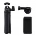 PKT3083B Phone Camera Mini Tripod Table Top Selfie Stick Tripod w/ Phone Clamp For Livestream Video