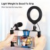 PKT3085 Vlog Smartphone Video Rig + 4.7" RGBW Ring Light + Microphone + Pocket Tripod + Ball Head