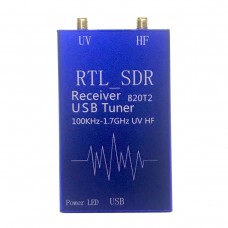 820T2 For RTL SDR Receiver USB Tuner 100KHz-1.7GHz UV HF RTL2832U + R820T2 For Radio Communications