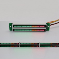 Dual Row 12-Segment Audio Level Meter Indicator Music Spectrum Display Board Welded Tested