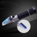 Handheld Brix Refractometer Brix Meter ATC Saccharimeter for Sugar Fruit Food Beer 0~10% Test Range 