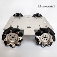 Mecanum Wheel Car Chassis Omnidirectional Smart Robotic Car DIY Kit w/ 250RPM Motor Unassembled 