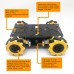 80mm Mecanum Wheel Car Chassis Kit Acrylic Omnidirectional 4WD Smart Robot Car Double-layer Unassembled