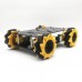 80mm Mecanum Wheel Car Chassis Kit Acrylic Omnidirectional 4WD Smart Robot Car Double-layer Unassembled