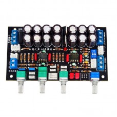 A1S HiFi Preamp Tone Board Tone Control Board 4 Knobs Top Version In-Line OPA2134+OPA2604