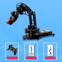6 DOF Mechanical Arm DIY Kit Robotic Arm Manipulator for Arduino Learning Unassembled Basic Remote Control