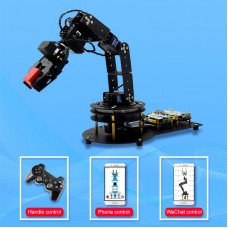 6 DOF Mechanical Arm DIY Kit Robotic Arm Manipulator for Arduino Learning Unassembled Basic Remote Control