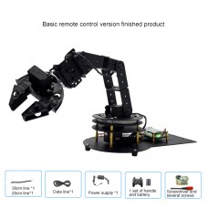 6 DOF Mechanical Arm DIY Kit Robotic Arm Manipulator for Arduino Learning Assembled Basic Remote Control