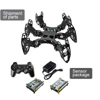 6 Legs Robot Programming Development DIY Kit 3DOF Hexapod Bionic Spider Robot w/ Seosor Unassembled