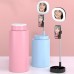 Y3 Desktop Makeup Mirror With Fill Light Mobile Phone Clamp For Selfie Makeup Livestream Vlog