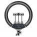 SLP-G500 18" Ring Fill Light Dimmable Ring Light w/ Stand Phone Clips For Vlog Live Broadcast Selfie