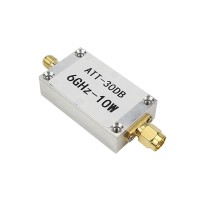 10W 30DB RF Attenuator SMA Fixed Attenuator Work with Power Meter Spectrum Analyzer 