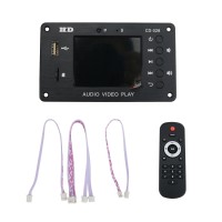 7V-24V Clock Timing Switch 2.8" LCD MP4 MP5 Bluetooth 5.0 Decoder Board with Remote Controller
