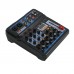 FREEBOSS AM-PSM 6 Channel Audio Mixer Bluetooth USB 2 Mono 2 Stereo 16 Effects 48V Phantom Power
