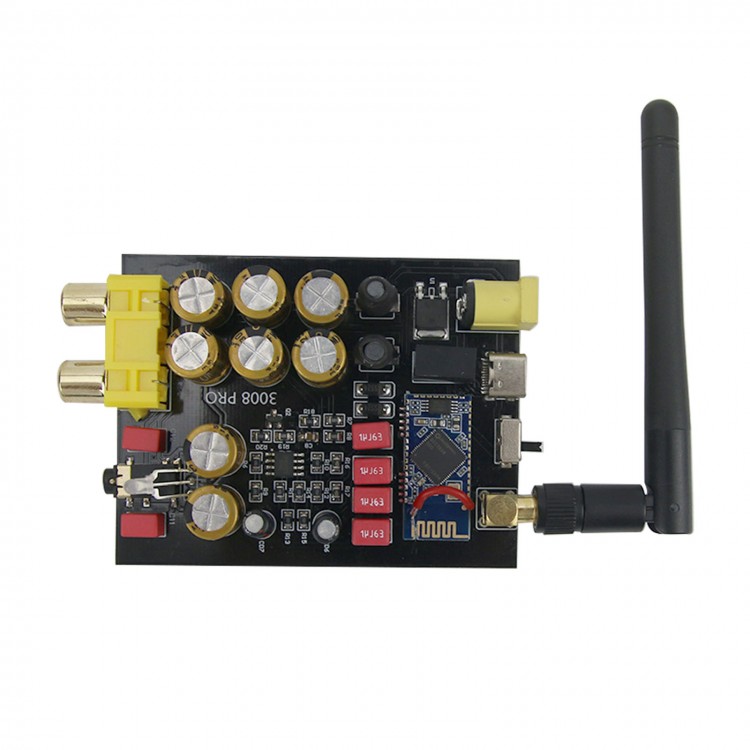 Bluetooth 5.0 Audio Receiver Board HiFi Preamp Module w/ Antenna For