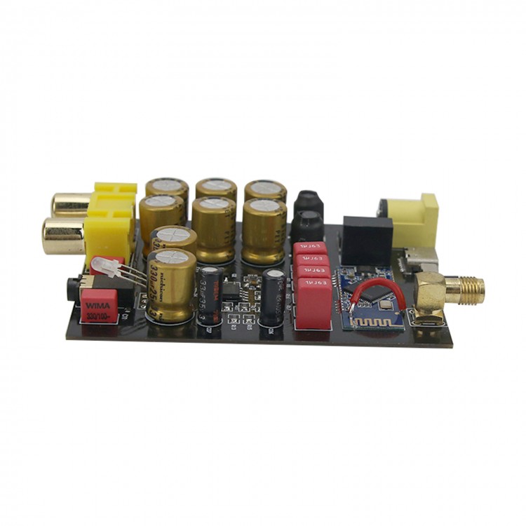 Bluetooth 5.0 Audio Receiver Board HiFi Preamp Module w/ Antenna For