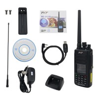 TYT MD-UV390 DMR Radio Station Dual Band Dual Time Slot Walkie Talkie IP67 Waterproof w/ USB Cable