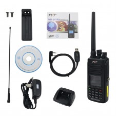 TYT MD-UV390 DMR Radio Station Dual Band Dual Time Slot Walkie Talkie IP67 Waterproof w/ USB Cable