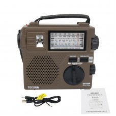 Tecsun GR-88P FM/MW/SW Full Band Radio Receiver Digital Hand Dynamo Radio w/ Emergency LED Light 