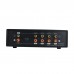 VU2-L Bulb Version MIC+LINE Dual VU Meter Audio Splitter Box 4-Way Switcher Sound Level Indicator