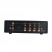 VU2-L Bulb Version MIC+LINE Dual VU Meter Audio Splitter Box 4-Way Switcher Sound Level Indicator