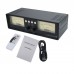 VU2-L Bulb Version MIC+LINE Dual VU Meter Audio Splitter Box 4-Way Switcher Sound Level Indicator