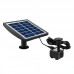 6V 2W Solar Powered Fountain Pluggable Outdoor Solar Landscape Fountain Water Pump for Garden Pool