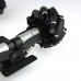 Omnidirectional Mecanum Wheel Robot Car Chassis Kit for Arduino Adjustable Suspension Unassembled