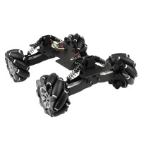 Omnidirectional Mecanum Wheel Robot Car Chassis Kit for Arduino Adjustable Suspension Unassembled