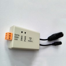 DMX to 5V WS2811 WS2812 Controller Output Up to 170 Pixels Input Up to 512 Channels DC 5V