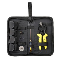 PARON 4 In 1 Wire Crimper Set Ratchet Terminals Crimping Pliers Wire Crimper Screwdriver Tool JX-D4