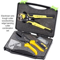 Wire Stripping Shears Set Crimping Pliers Scissor Angle Cutter Terminals Wire Stripper Tools Kit