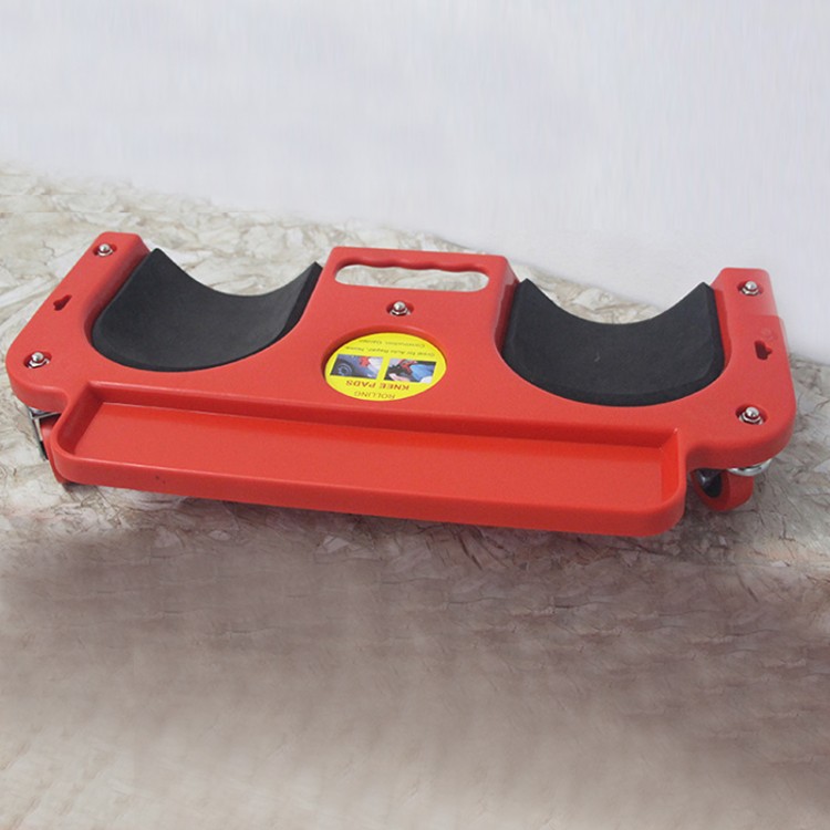 Rolling Knee Pad Flooring Knee Kneeling Pad with 5 Omnidirectional Wheels Tool Tray Holder