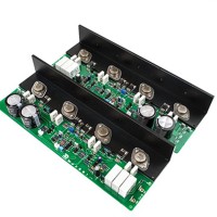 MJ2001 50W Amplifier Board MJ11032/33 HiFi Class A Stereo Power Amp Board Angle Aluminum Heat Conduction