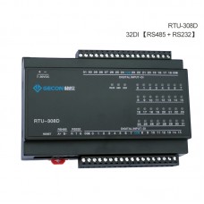 Industrial Controller Button Status Acquisition Upload To Host Computer RTU-308D 32DI RS485 + RS232