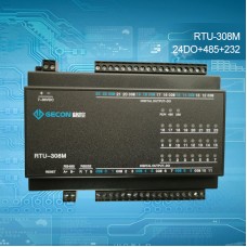 24-Channel NO Relay Control Module For Modbus RTU IO Module 5A 250V RTU-308M 24DO RS485 RS232