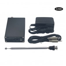 0.5W Digital Wireless Headphone Stereo FM/MP3 Transmitter Audio Transmission Radio PLL Black