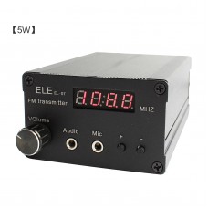 5W Stereo FM Transmitter Wireless Audio Broadcast Radio Transmitter Power Adjustable