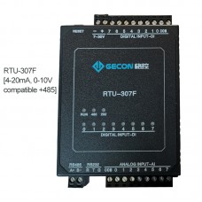 8AI 8DI Data Acquisition For Modbus RTU IO Module PLC Extension RTU-307F [4-20mA 0-10V RS485]