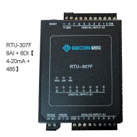 8AI 8DI Data Acquisition For Modbus RTU IO Module PLC Extension RTU-307F [4-20mA RS485]