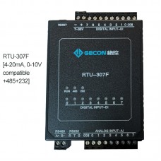 8AI 8DI Data Acquisition For Modbus RTU IO Module PLC Extension RTU-307F [4-20mA 0-10V RS485 RS232]