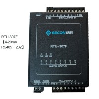 8AI 8DI Data Acquisition For Modbus RTU IO Module PLC Extension RTU-307F [4-20mA RS485 RS232]