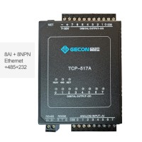 8AI + 8NPN 4-20mA Input To Ethernet For Modbus TCP Data Acquisition TCP-517A [Ethernet+RS485+RS232]