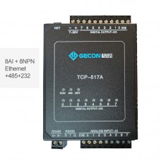 8AI + 8NPN 4-20mA Input To Ethernet For Modbus TCP Data Acquisition TCP-517A [Ethernet+RS485+RS232]