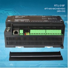 4 PT100 + 4AI + 4AO + 8DI + 6DO Industrial Controller I/O Module RTU-318F [RS485+RS232]