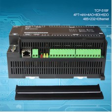 4 PT100 + 4AI + 4AO + 8DI + 6DO Industrial Controller I/O Module TCP-518F [RS485+RS232+Ethernet]