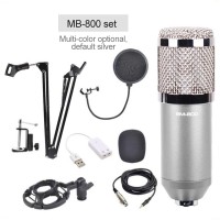 BM-800 Professional Condenser Microphone Set Cardioid Directional Mic for Mobile Phone Computer KTV