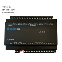 8PT100 + 16AI Industrial Controller PT100 Temperature Collection TCP-518L [Ethernet+RS485+RS232]