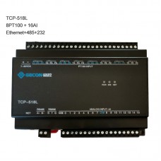 8PT100 + 16AI Industrial Controller PT100 Temperature Collection TCP-518L [Ethernet+RS485+RS232]