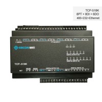 8PT100 + 8DI + 6DO Data Acquisition Industrial Ethernet IO Module TCP-518K [RS485+RS232+Ethernet]